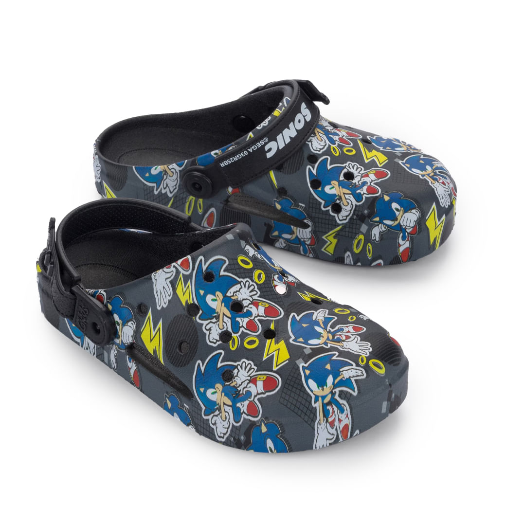 Grendene Babuche 23273-BM322 PretoAzul Plastico4